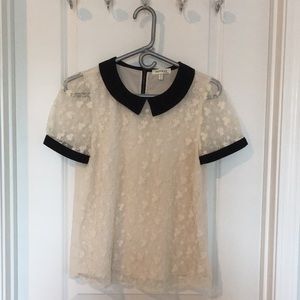 Laces Blouse- Off White Colored